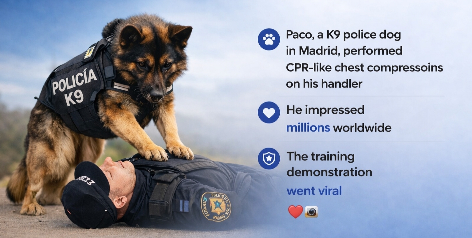 Police Dog CPR Saves Life Inspiring Hero Dog Story