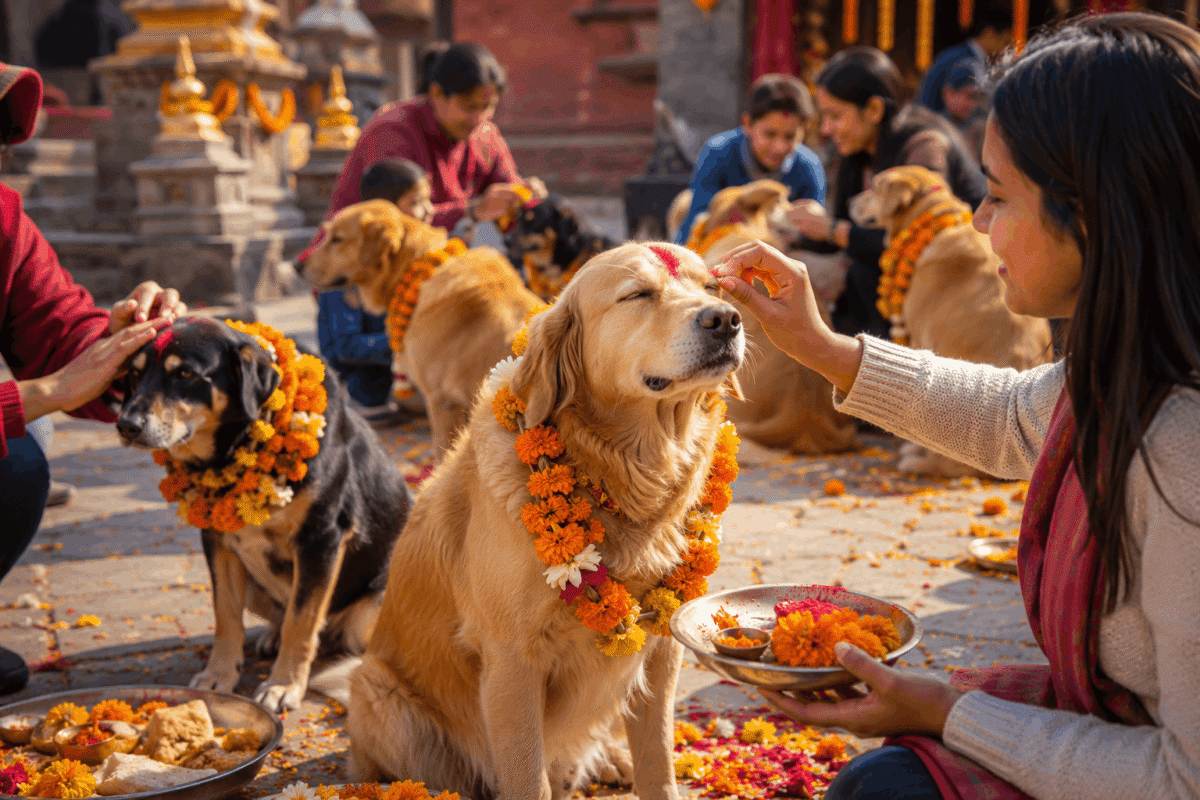 Kukur Tihar festival