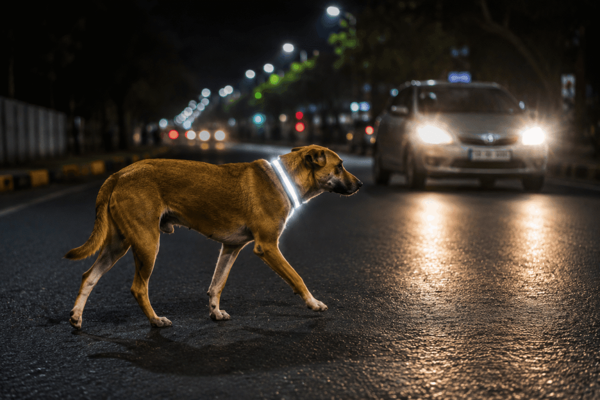 Reflective Collar for Stray Dogs