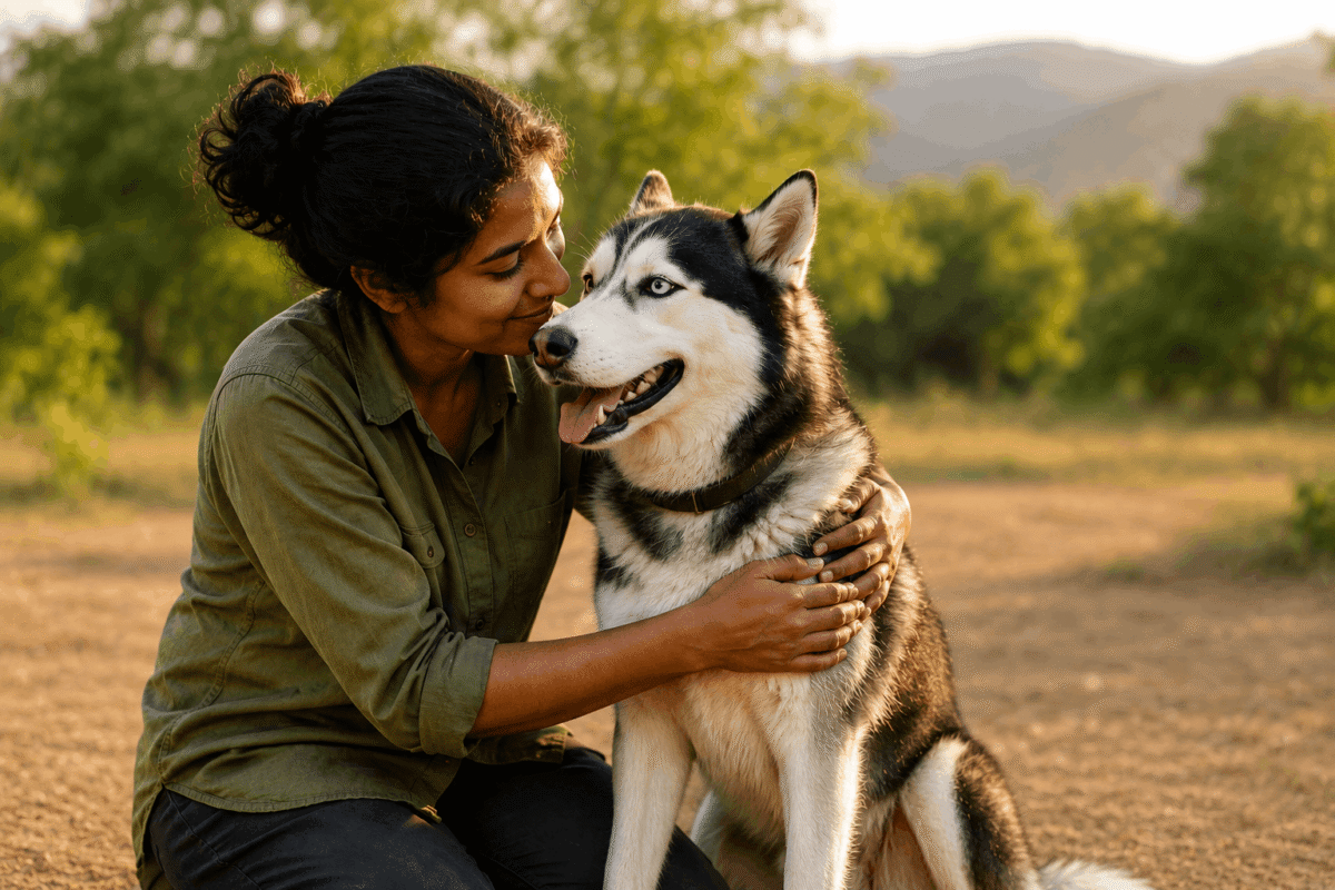 Rescued Husky Oslo
